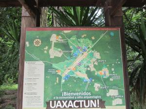 Mapa de Uaxactún / Mappe von Uaxactún