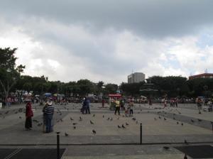 La plaza central / Der zentrale Platz